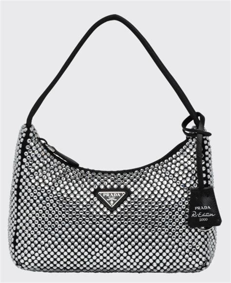 prada glitter bags|rhinestone Prada bag.